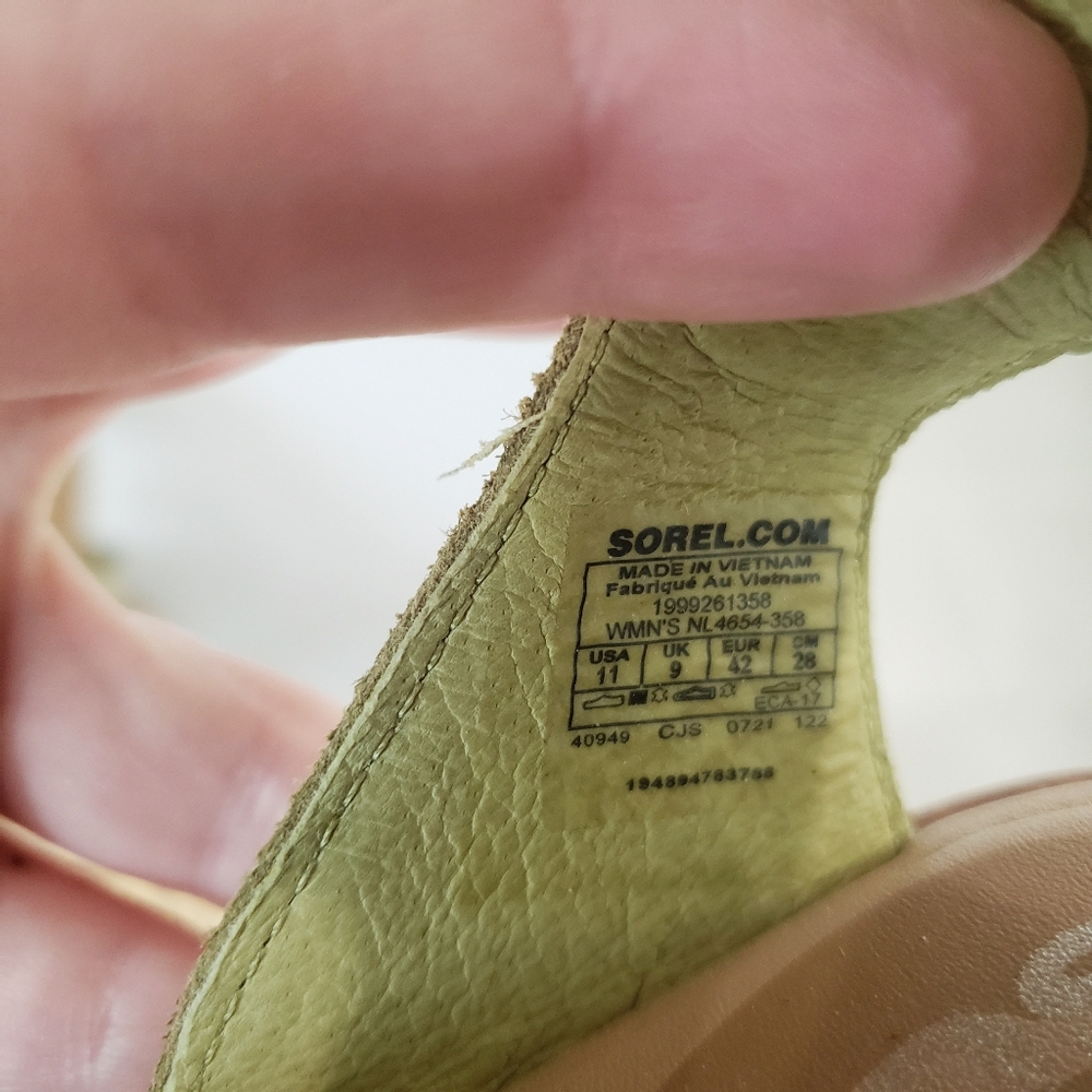 Sorel Women's Ella Green Sandal Size 11 - Picture 9 of 9